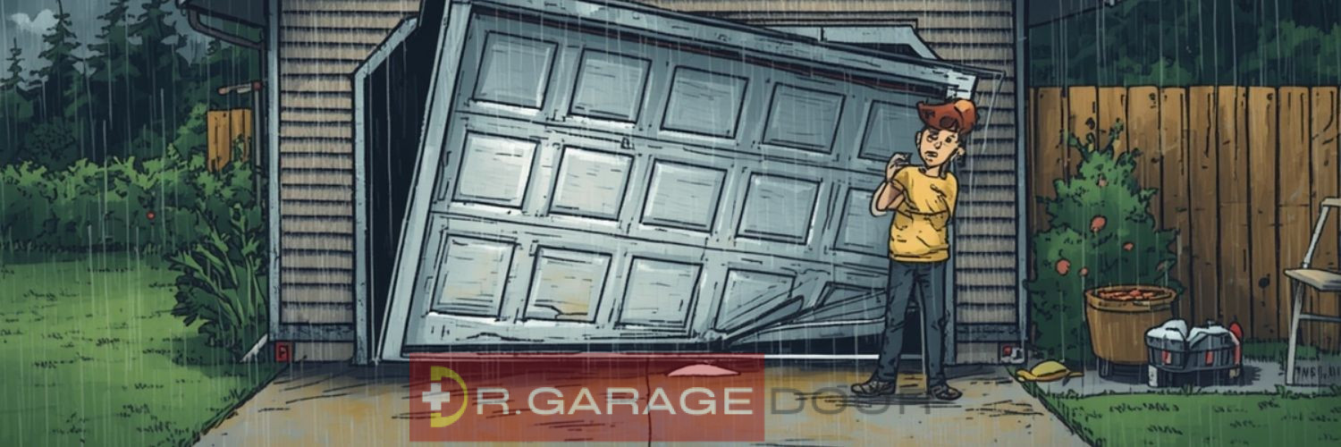 Crooked garage Door